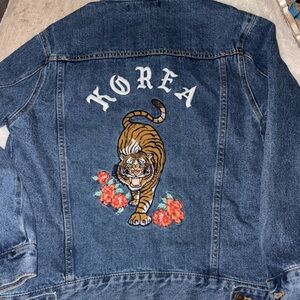 Korea Forever 21 Blue Denim Jacket